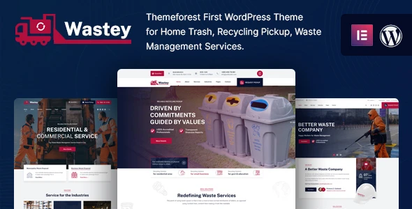 Wastey – Waste Pickup and Disposal Services WordPress Theme