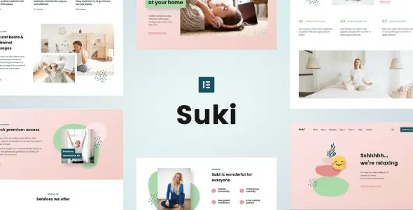 Suki – Meditation Channel Elementor Template Kit